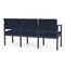 Lesro Lenox 3 Seat Tandem Seating W/ No Center Arms, 64.5 in W 24.5 in L 32 in H LS3101 - alternate 3